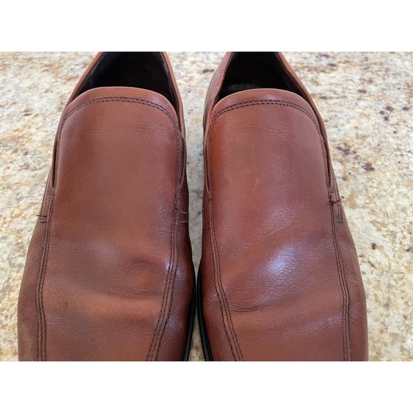 Ecco Johannesburg Slip-On Loafers Brown Leather, Men's 43 - Picture 5 of 8